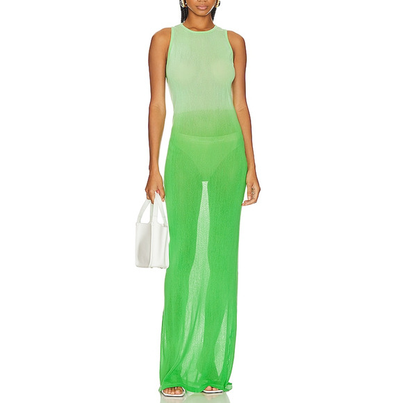 Cotton Citizen Dresses & Skirts - Cotton Citizen 'Rio' Green Cotton Maxi Dress Size M